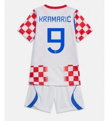 Kroatien Andrej Kramaric #9 Hjemmebanetrøje Børn VM 2026 Kortærmet (+ Korte bukser)